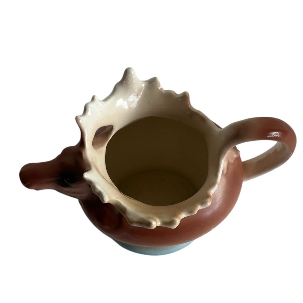 Vintage Czechoslovakia Elk Ceramic Creamer Hand painted - Picture 5 of 15